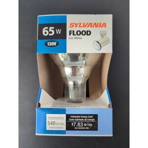 Sylvania Flood Light In 65 Watt 130 Volt 540 Lumens 65BR30 New Old Stock